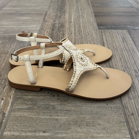 JACK ROGERS Maci Leather Sandals size 9 - Picture 5 of 7